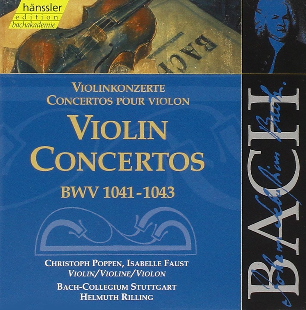 Bach: Violin Concertos, BWV 1041-1043 (Edition Bachakademie Vol 125) /Poppen · Faust · Rilling