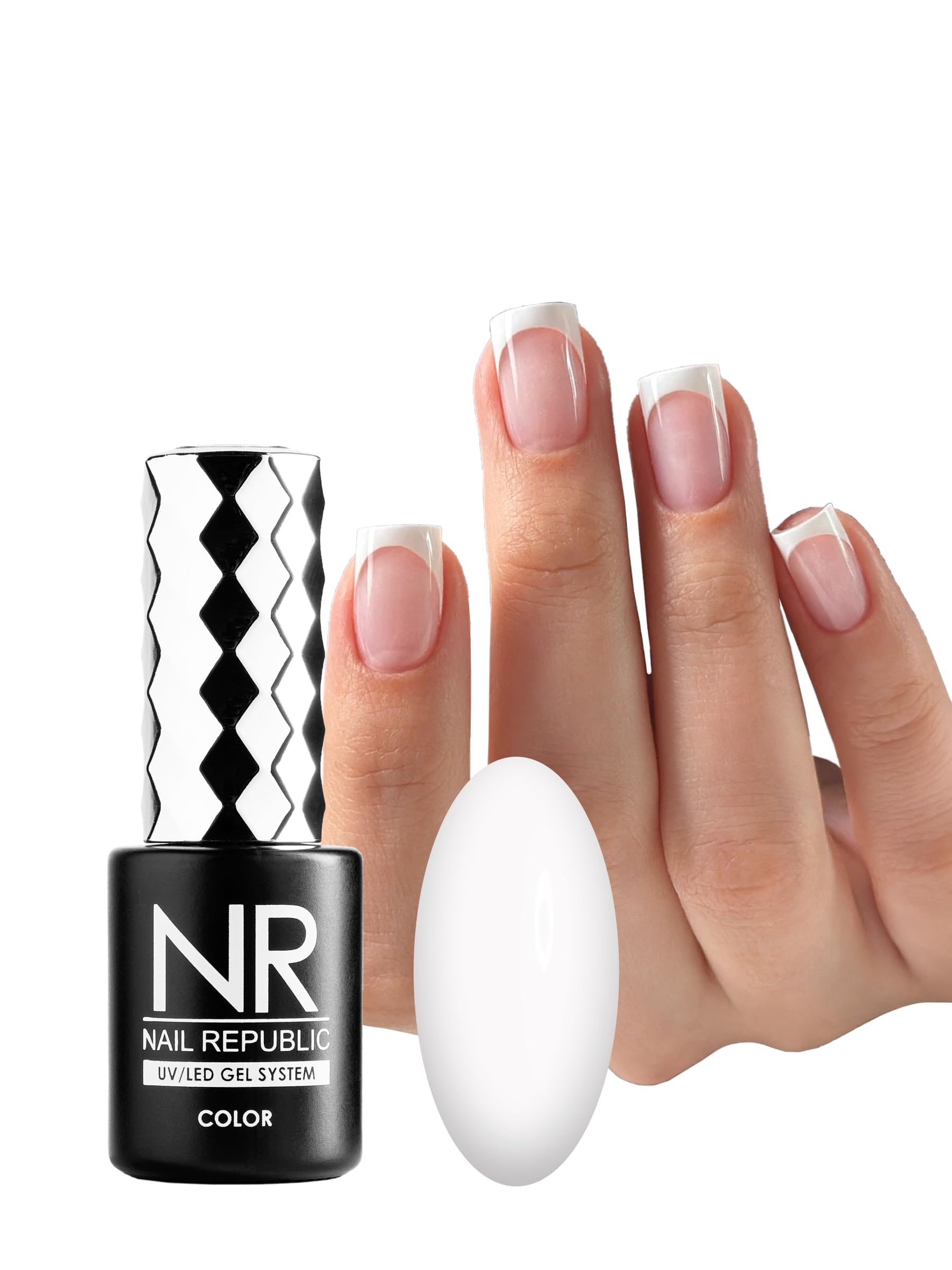 Gel Nail Polish - Classic Vamp Gel Polish – Long-Lasting, High-Gloss UV/LED Gel Polish for Stylish French Manicure & Perfect White Nails – 10ml (Extra White)-image-22