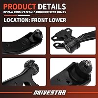 Vista 2 de DRIVESTAR Brazo de control inferior delantero izquierdo, para Mazda 3 2010 2011 2012 2013, 2.0L/2.5L solamente, RK621271 RK621270 2PCS