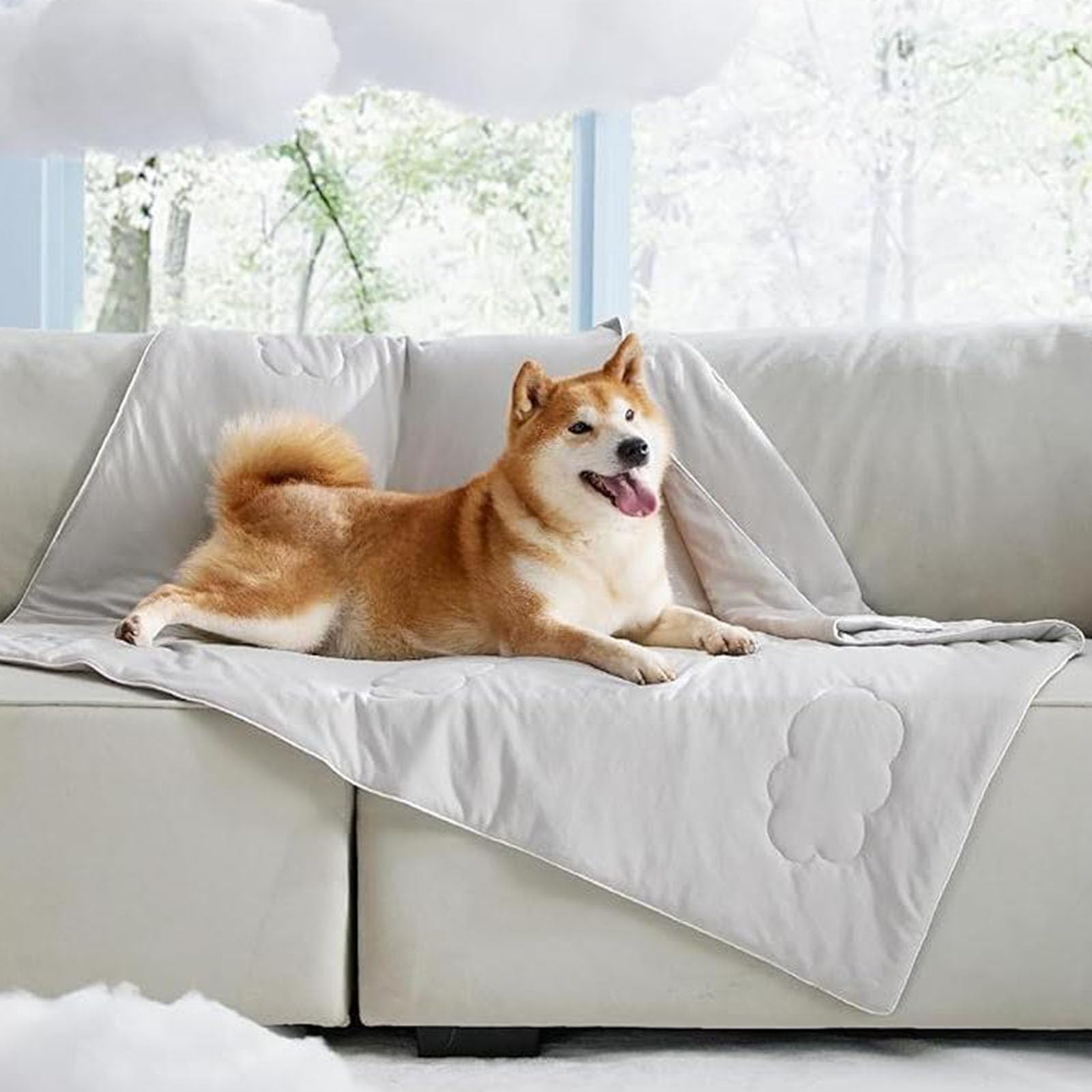 Manta climática para Mascotas Fabricada con Tela Que Absorbe Calor y Mantiene a los Animales relajados en Interiores o Exteriores Manta de para Gatos