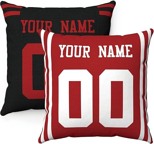 Miniatura 129 de ANTKING 2 paquetes de almohadas personalizadas con cualquier nombre y número para hombres, mujeres y niños Para Cincinnati