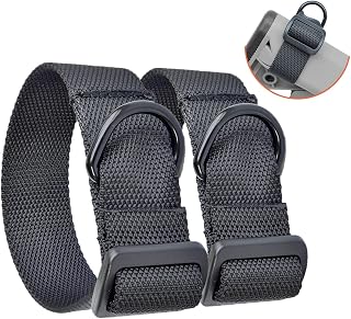 Adjustable Nylon Sling for Rifle Shotgun Strap Attachment 1.25" Nylon Webbing Sling with D Ring, 2 Pack