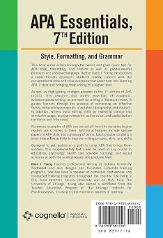 APA Essentials, 7th Edition: Style, Formatting, and Grammar