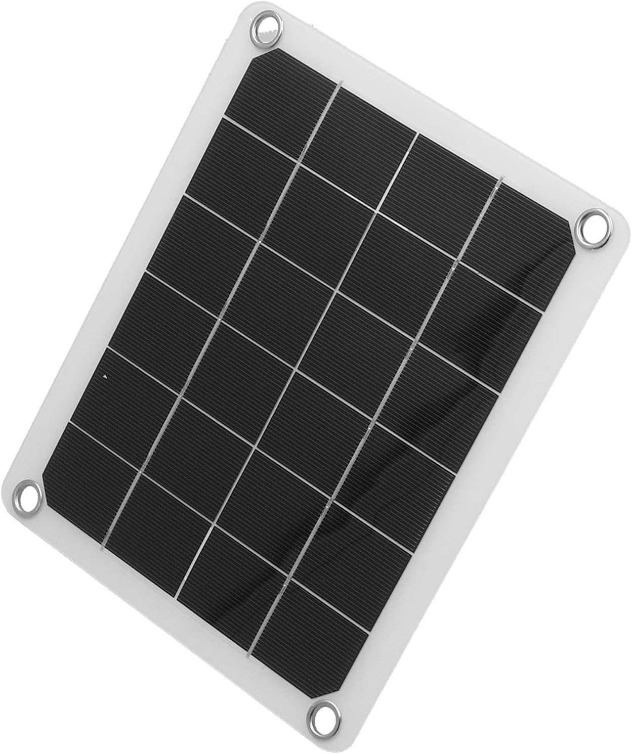 10W Photovoltaic Solar Panel Charger Kit with Fan Dual USB Ports for Outdoor Chicken House Farm Monocrystalline Silicon 22x19cm 462g