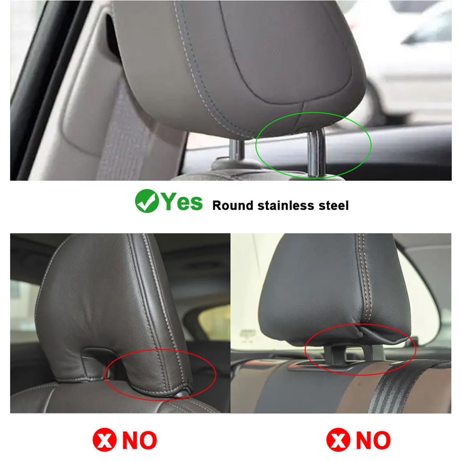 FAXIOAWA Lettore del Sistema di intrattenimento Posteriore per Auto con Display Esterno per poggiatesta per Auto da 10,1 Pollici con Fotocamera Frontale,10.1-inches-2pcs