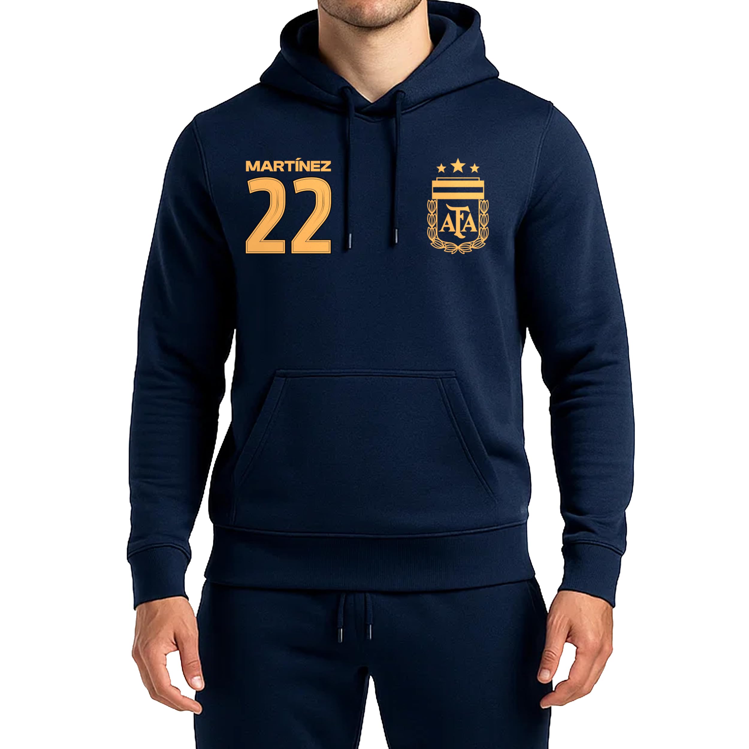 Icon Sports Officially Licensed Argentine Football Association Lionel Messi Pullover Hoodie - Unisex Adult