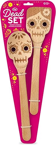 Miniatura 5 de Juego de 2 cucharas de madera para el Día de los Muertos