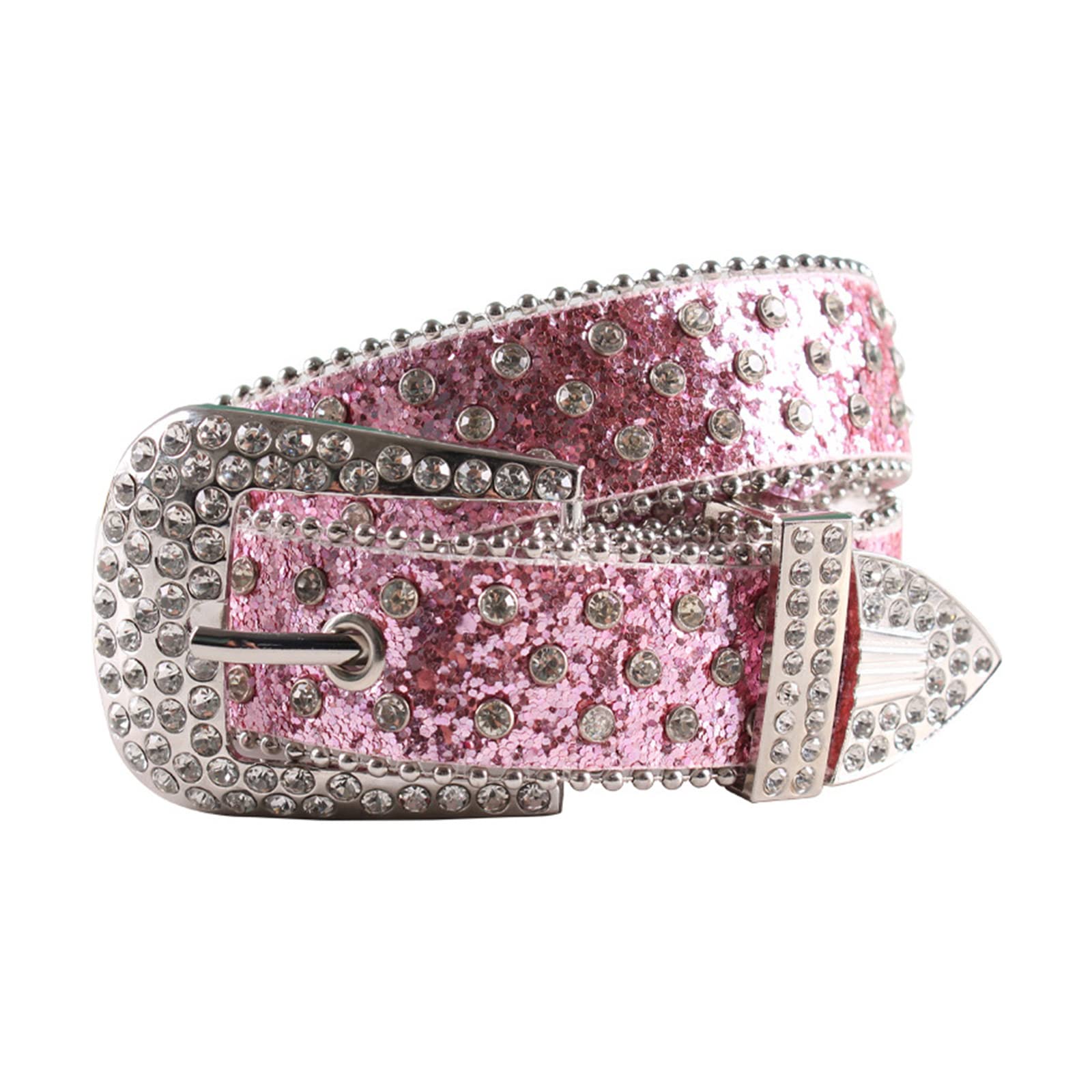 appuivbt Rhinestones Belt for Jeans Pin Buckle Belt Crystal Studded Belts Dress Belt Skirts Belt