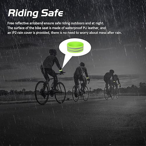 Vista 8 de Bicycle Seat, Bike Seat for Women Men Extra Comfort Wide, Oversized Comfortable Seats Saddle for Peloton Bikes, Fit for Exercise Bikes, Electric