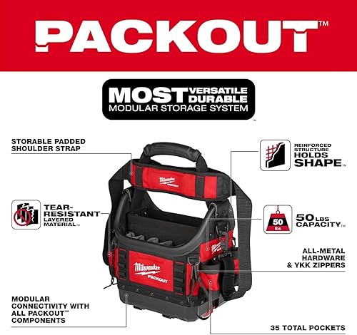 Miniatura 3 de Milwaukee Eléctrica - PACKOUTTRADE 10 Tote Estructurado