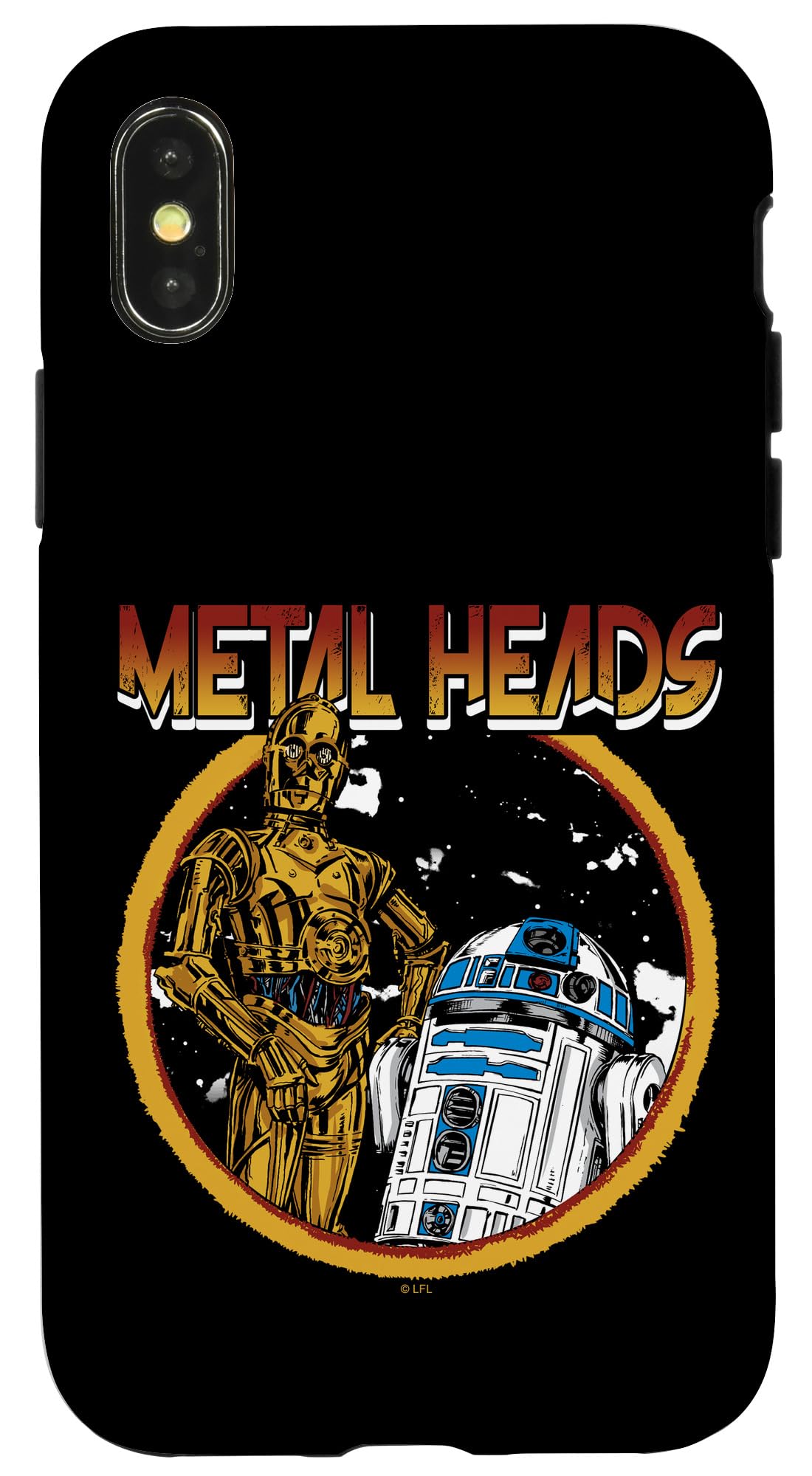 Coque iPhone X XS Star Wars antichoc rigide motif droïde