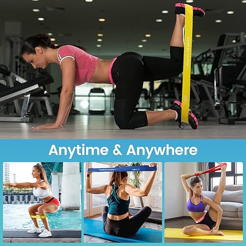 Miniatura 6 de Bandas de resistencia para hacer ejercicio, bandas de entrenamiento para hombres y mujeres, estiramiento corporal, entrenamiento de crossfit,