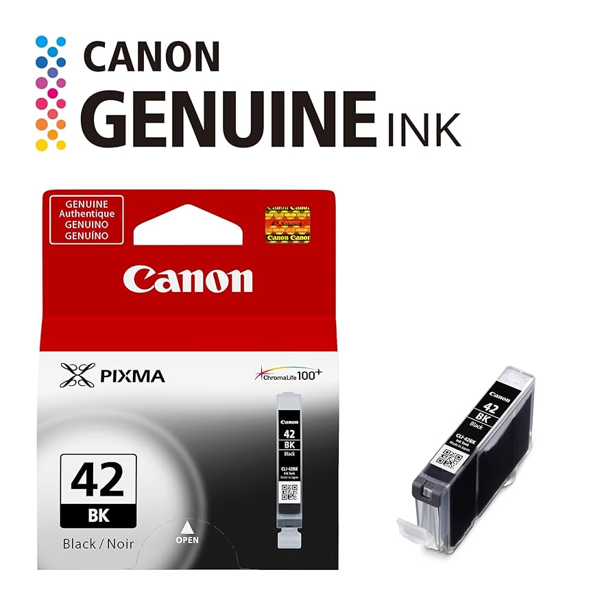 ♡ cli42 Amazon.com: Canon CLI-42 Genuine Black Ink Tank, Compatible