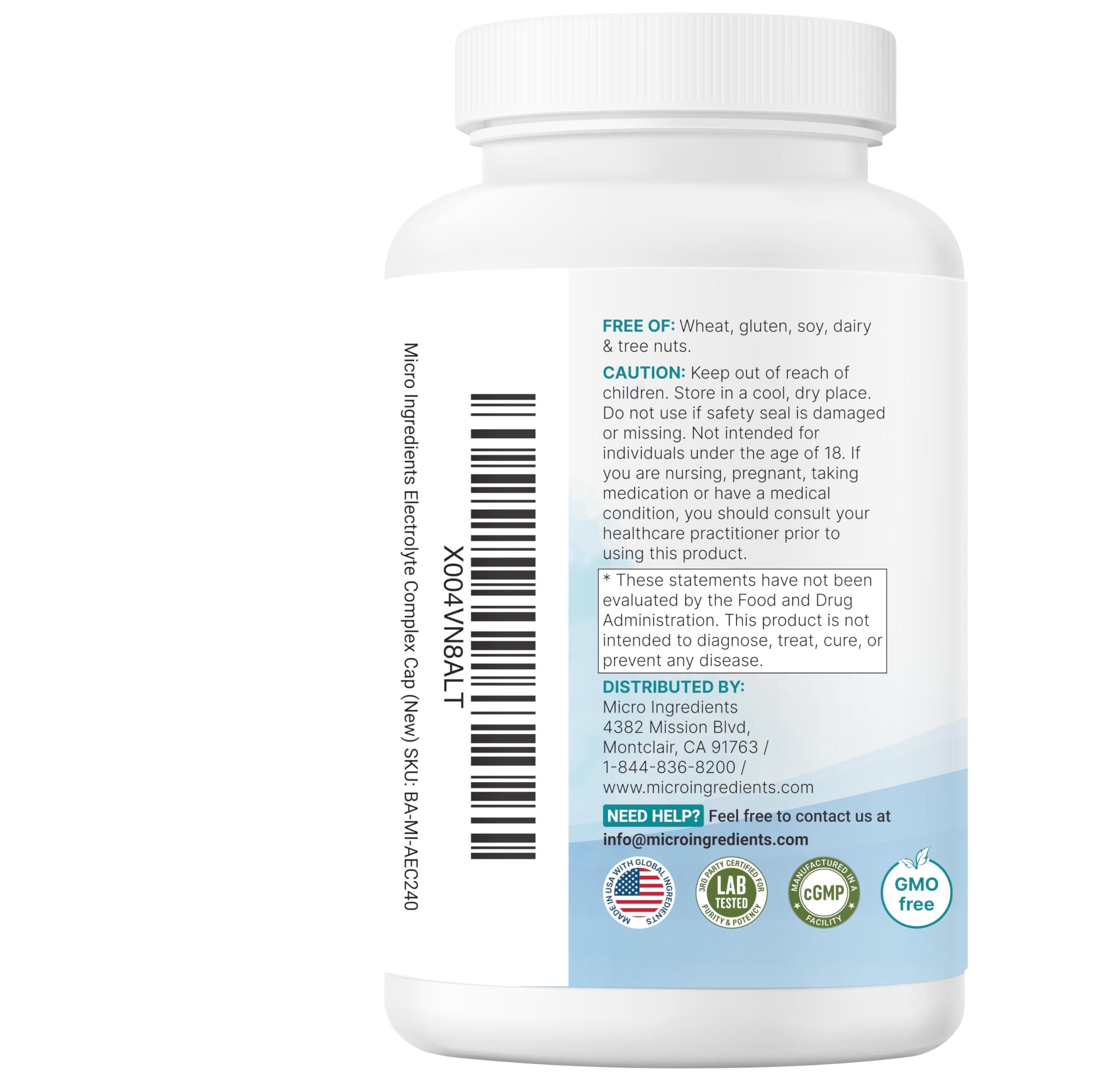 Advanced Electrolyte Complex Capsules for Hydration, 240 Count – Salt Pills with Himalayan Pink Salt, Sodium, Potassium & Magnesium – Sugar Free Electrolyte Tablets with Vitamin D3 & B1, Zinc — Amazon image 7