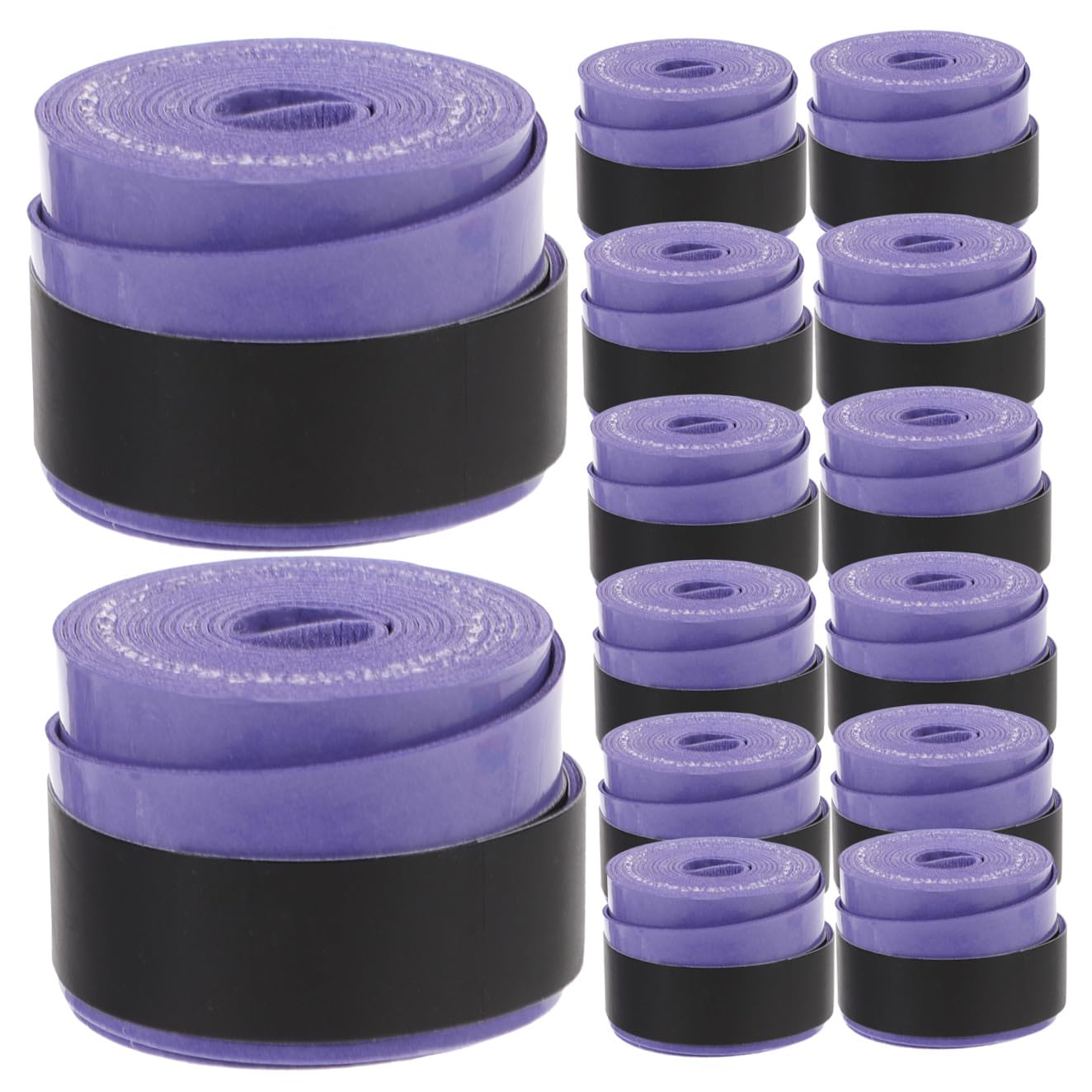 ibasenice Fascia Fasce per Racchette Assorbenti Il ​​Sudore Overgrip per Racchette da Badminton Rifornimenti di Supporto Nastri per Racchette Multifunzione Viola,Porpora Pu