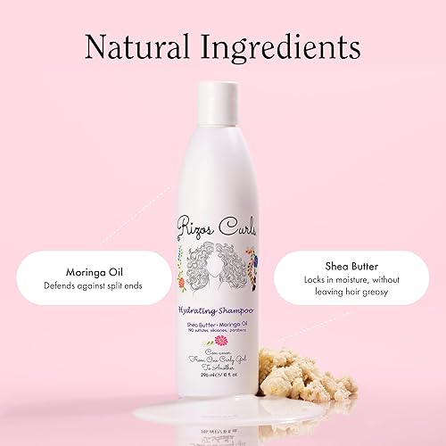 Miniatura 9 de Rizos Curls Champú hidratante Limpia suavemente e hidrata el cabello sin secar demasiado Fabricado con ingredientes naturales manteca de karité y
