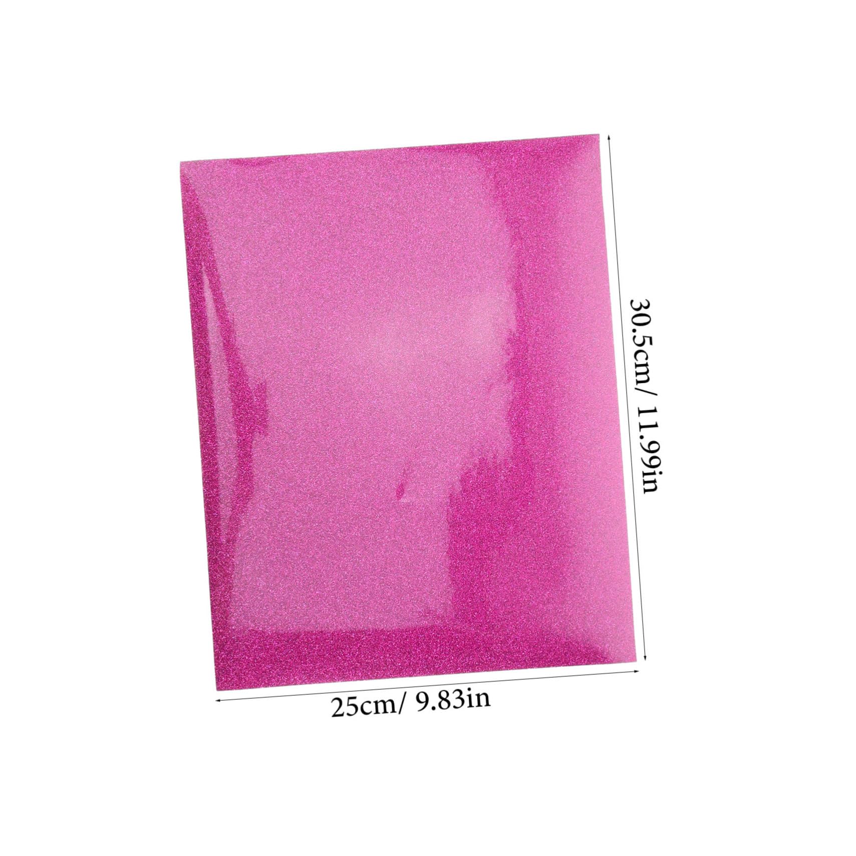 Housoutil DIY Glitter Film for Clothing 5pcs Heat Transfer Vinyl Soft Texture Easy to Apply Non-Tearing