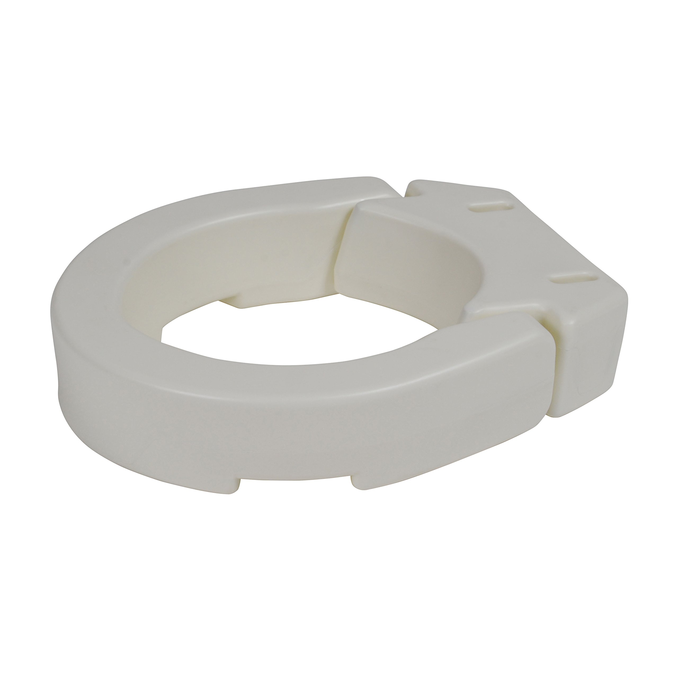 Drive Medical - Asiento elevador con bisagras para inodoro, color blanco