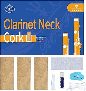 Clarinet Joint Cork Replacement Kit – Includes Cork, Glue, Knife, Taping, Cork Grease & Sandpaper – Complete DIY Repair Set for All Clarinets