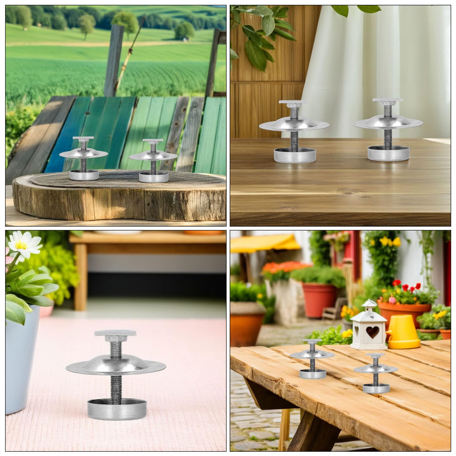 8 pezzi Supporti per Arnie in Acciaio Resistente Base Robusta per Apicoltura all Aperto Supporto Stabile e Facile da Montare per Giardino e Hobbisti Professionali