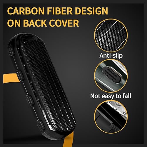 Miniatura 3 de TANGSEN Funda para llavero de TPU compatible con Mazda 3, CX-5, MX-5 Miata, Scion IA, Toyota Yaris IA con textura de fibra de carbono transparente