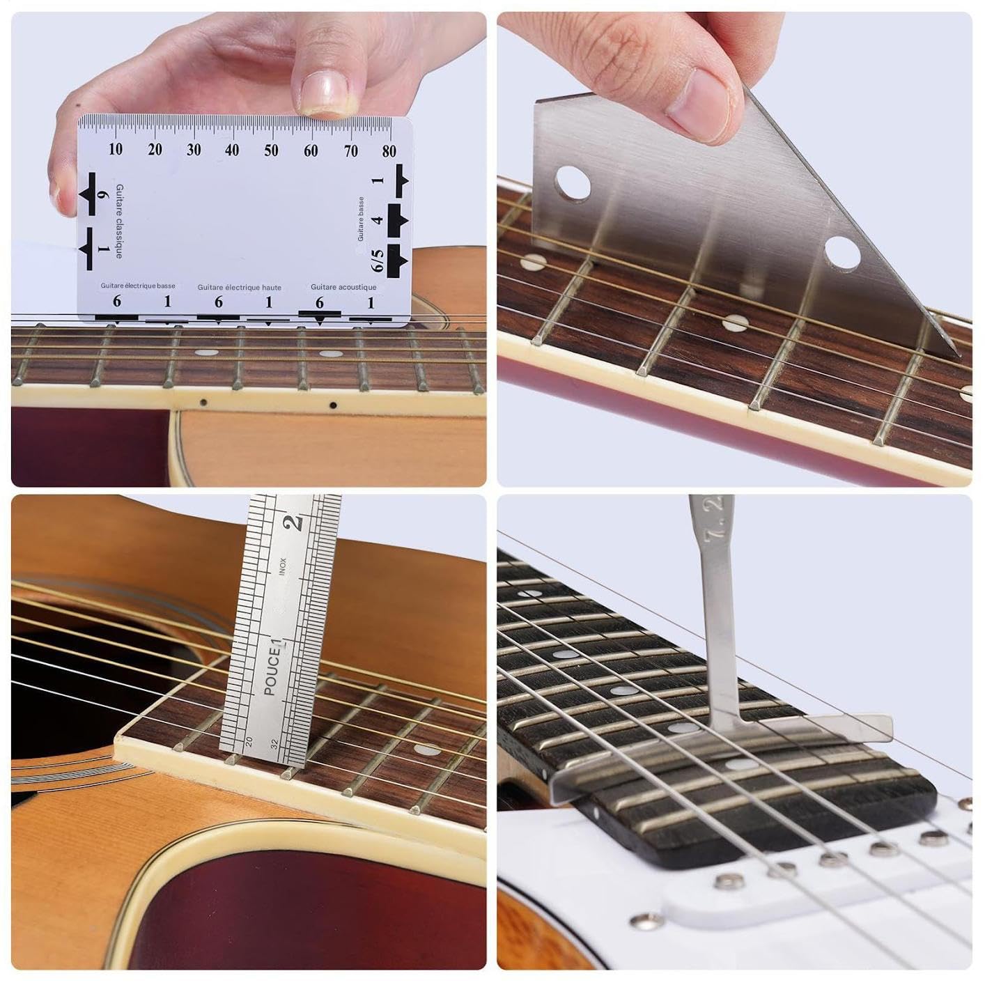 Kit de Réparation Guitare,Kit d'Entretien Guitare Électrique - Jeu de 25 Outils de Réparation pour Instruments de Musique pour Maison Studio Spectacle et Pratique