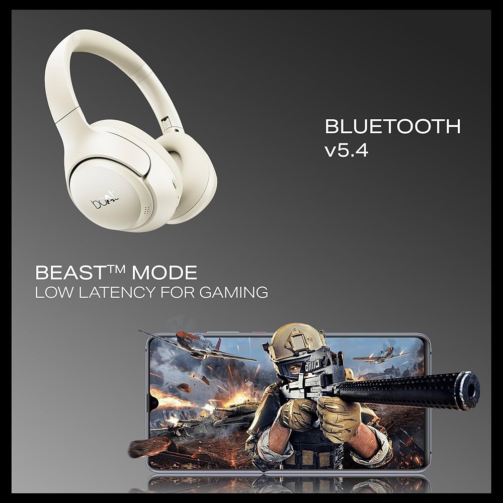 boAt Rockerz 551 ANC Pro(2025 Launch),42Db Hybrid Adaptive,App