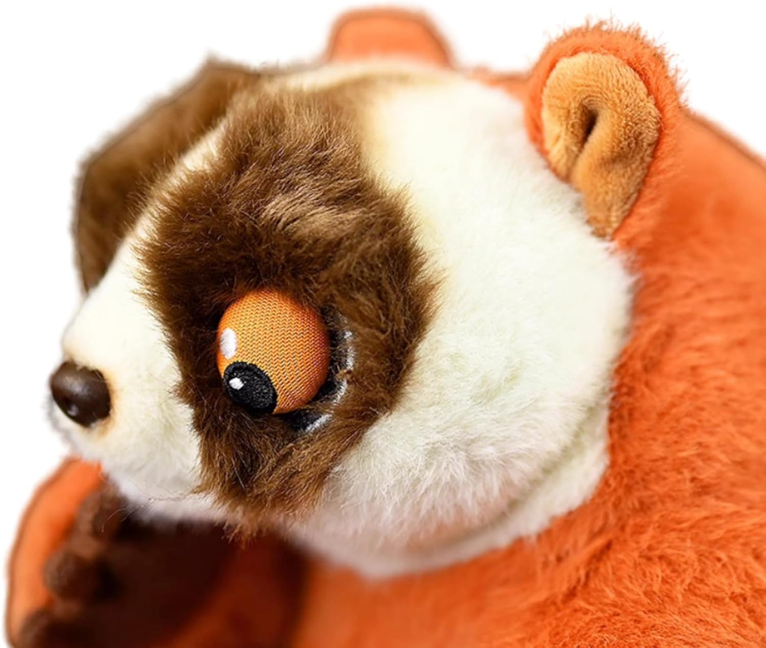 FRANKIEZHOU Simulation Slow Loris Stuffed Animal-Orange 8",Monkey Plush Toy, Orangutan Stuffed Animal,Girl Toys,Gifts for Kids
