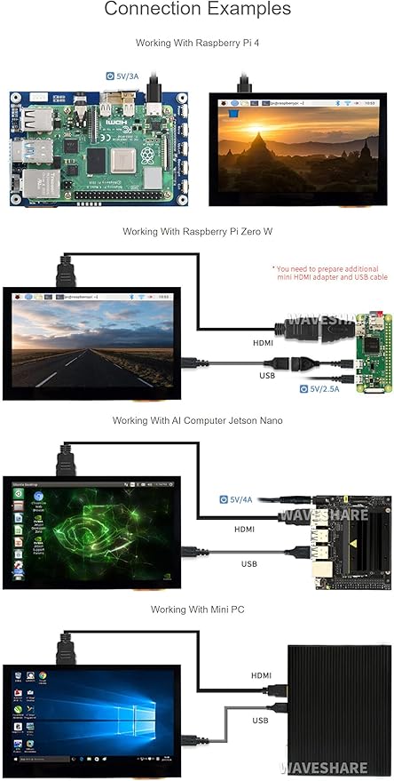 Monitor 4.3 Pulgadas 800x480 IPS miniatura 6