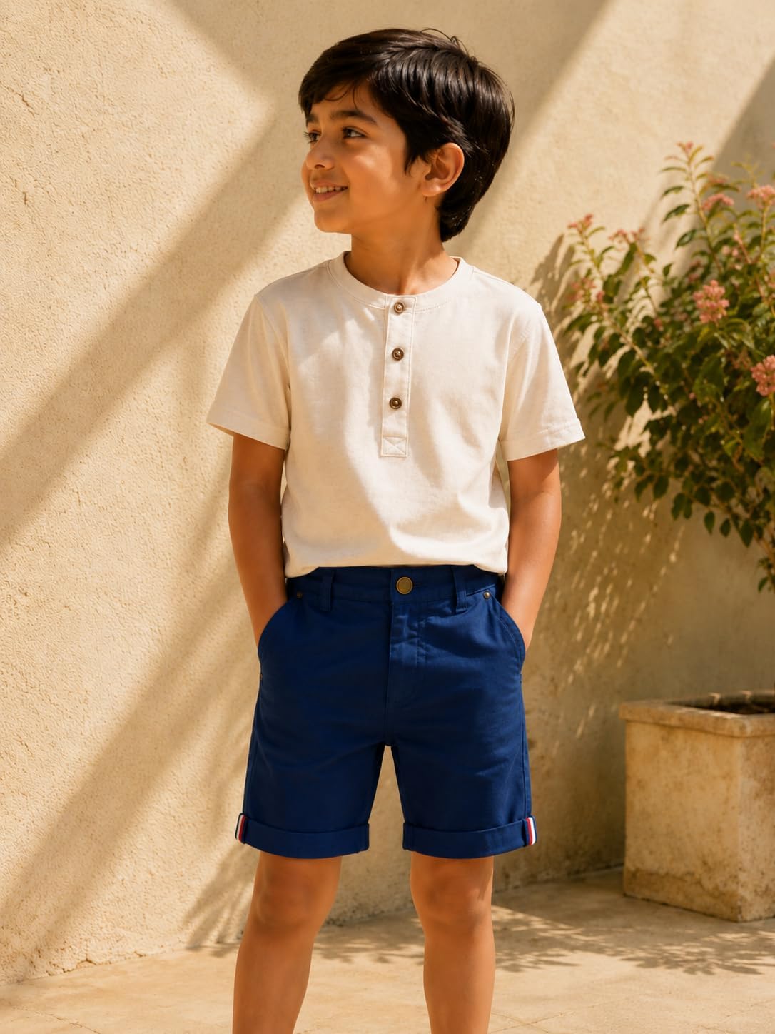 4 Years Boys Shorts by Cub McPaws | Kids Cotton Blend Shorts for Boys | Stylish Grey Shorts | 4Years-5Years