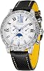 FORSINING Mens Moon Phase Luxury Brand Day Calendar Automatic Vintage Leather Strap Wrist Watch