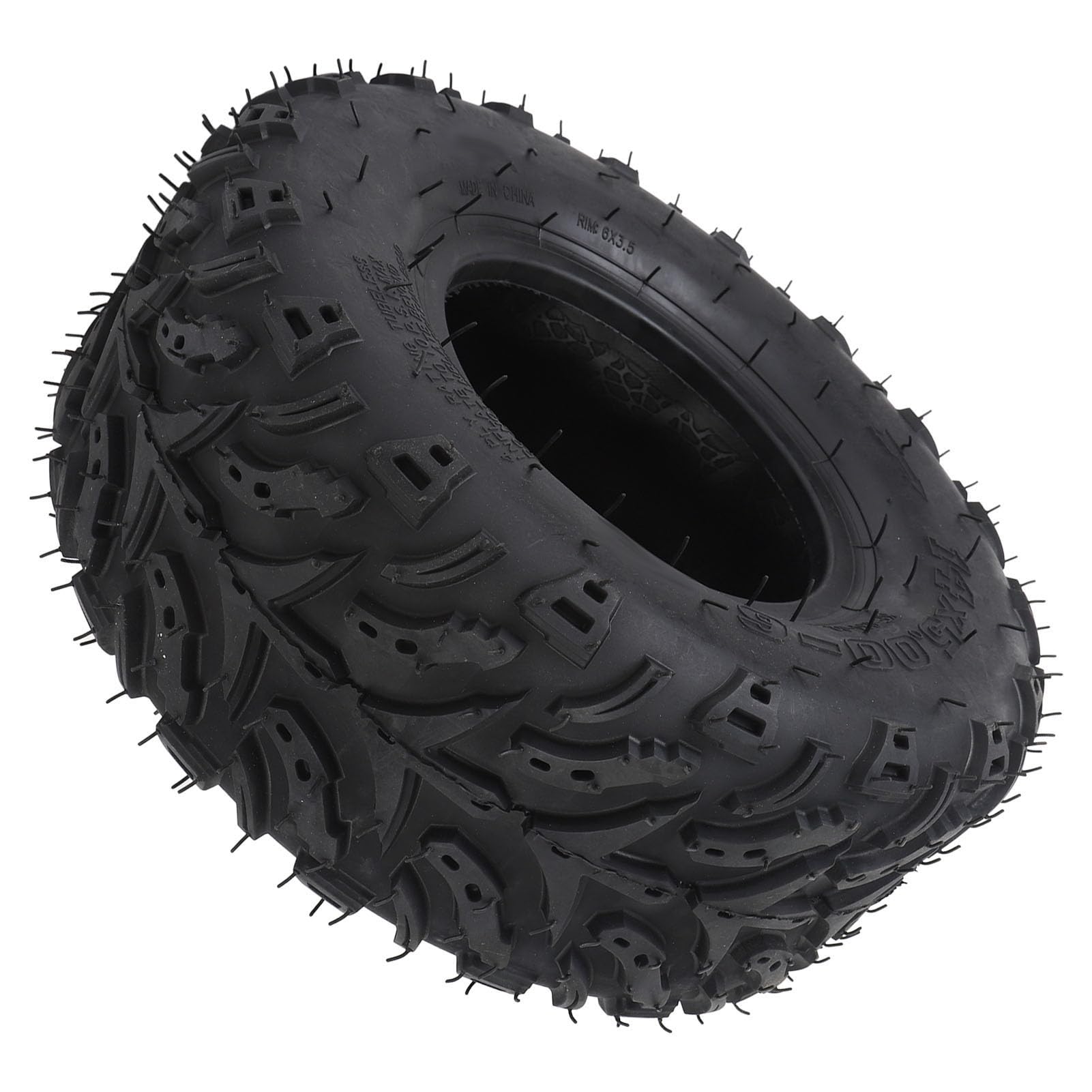 14x5.006 Pneumatico per Ruota Anteriore con Cerchio in Gomma, Elevata Durata per ATV, Quad, Fuoristrada, Go Kart, Carrello da, Mini Bici, Maneggevolezza Migliorata su Fango,