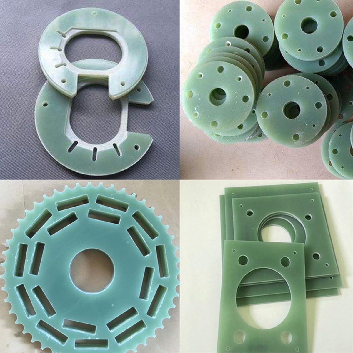 1pcs Green FR4 Epoxy Sheet Resin Glass Fiber Insulation Plate, 0.8mm Thick(100mmx100mm)