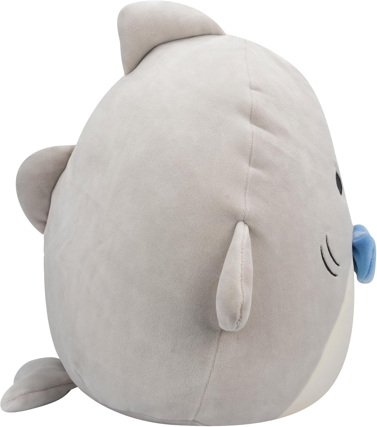 Size 7.5 Color Grey Squishmallows SQCR05379 7.5-Inch-Gordon The Grey Shark with Blue Bowtie, Multicolour