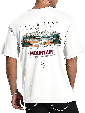 YTD Outdoors Graphic T-Shirts for Men Women Oversized Tees | Relaxed Fit, Cotton, Crewneck, Short Sleeve, Breathable fabric