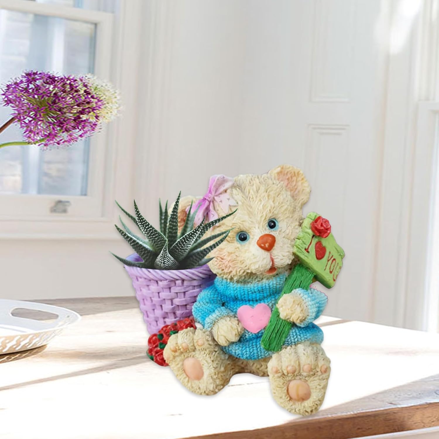 Bear Gypsum Silicone Mold Diy Succulents Concrete Flower Pot Vase Plaster Cement Mold Clay Mold Candle Holder Mold Pen Holder Mould For Concrete Cement Resin Casting