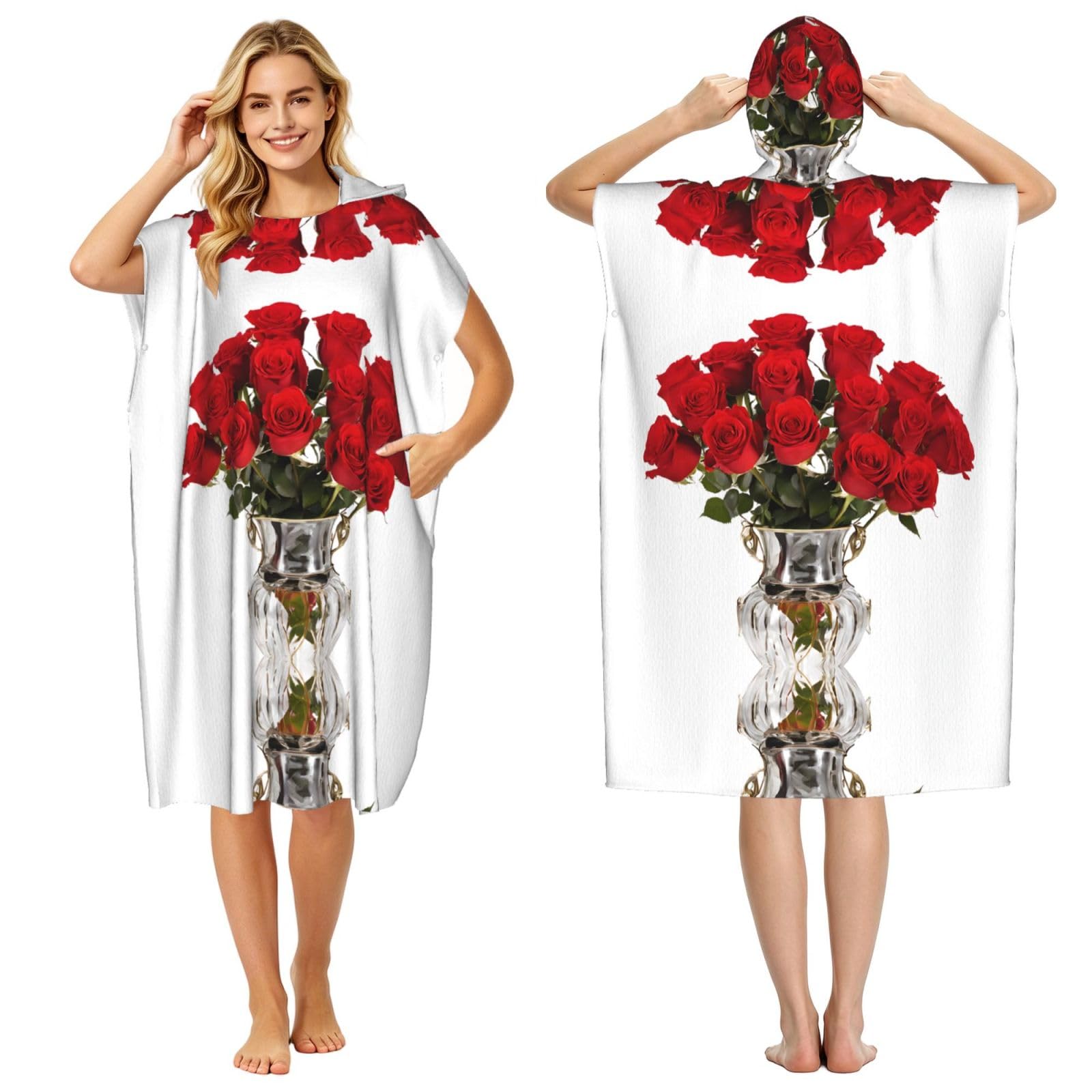 Poncho à capuche pour adulte compact pour éviter de prendre froid après la piscine