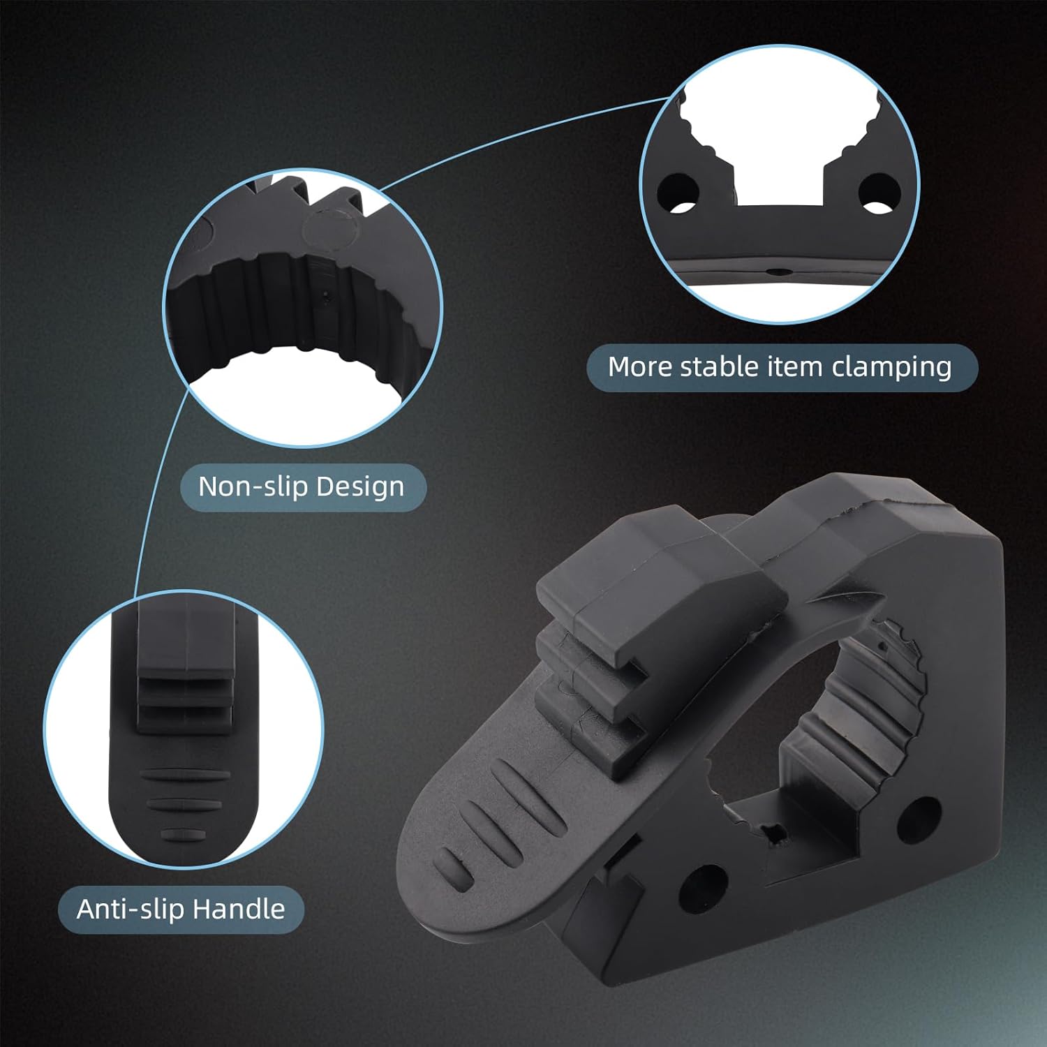 Shovel Mounts Quick Release Rubber Clamp Mounting Bracket Fits 1-1/5''-1-3/5'' Diameter Tool Or Round Tube Compatible With Off-Road 4X4 Parts SUV Boat Or Any Wall 2PCS