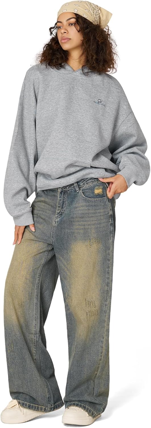 Aelfric Eden Headset Dachshund Hoodie Graphic Hooded Sweatshirt Loose Vintage Unisex Long Sleeve Pullover - Image 3