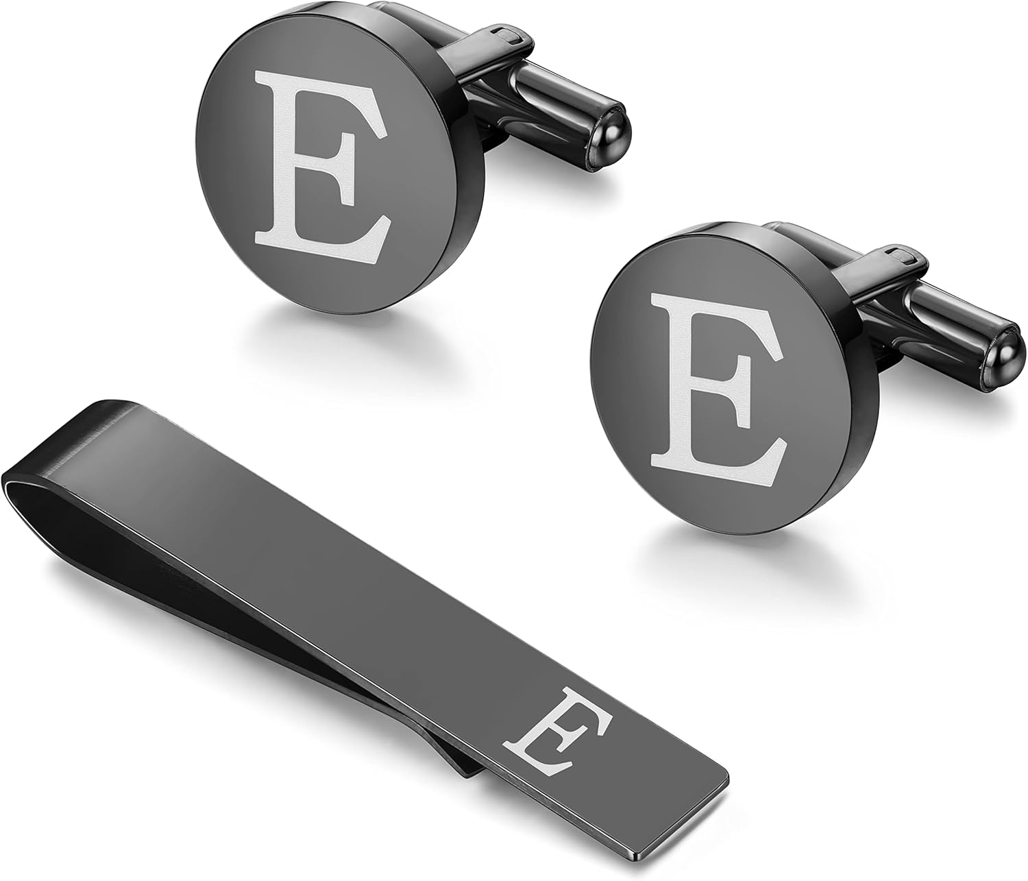 Juego de Mancornas y Pasador de Corbata para Hombre Personalizado Cobre