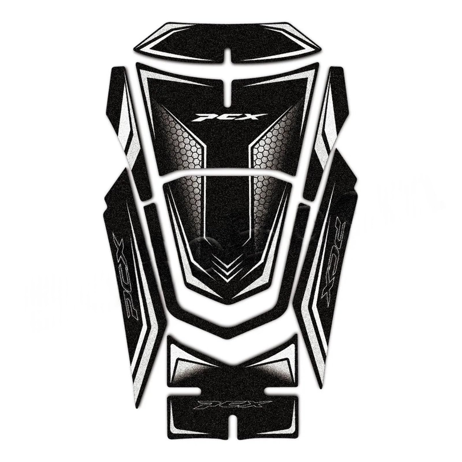Motorcycle Gas Tank Sticker Motorcycle Fuel Tank Traction Pad Sticker Protector Accessories Replacement Generic Universal for PCX160 Pcx 160 2020-22