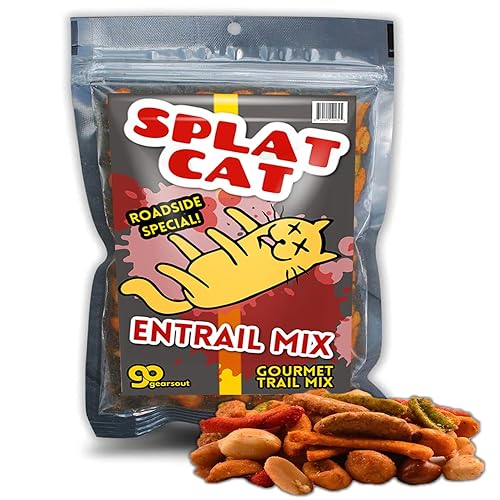 Splat Cat Trail Mix - Mezcla gourmet de aperitivos picantes - Regalos extraños de elefante blanco - Regalos de Navidad para adolescentes - Divertida