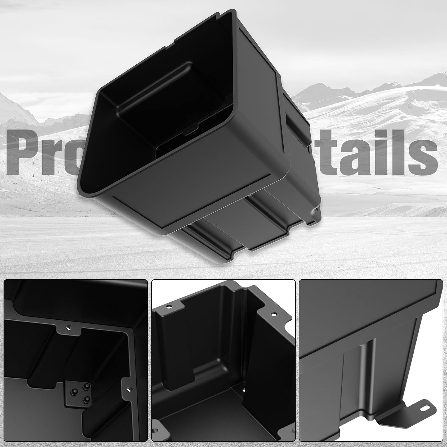 Under Seat Storage Bin for Polaris Ranger 1500 XD, Large Capacity Removable Passenger Side Underseat Combined Storage Box for Polaris Ranger 1500 XD Premium/Northstar 2024 2025 Accessories
