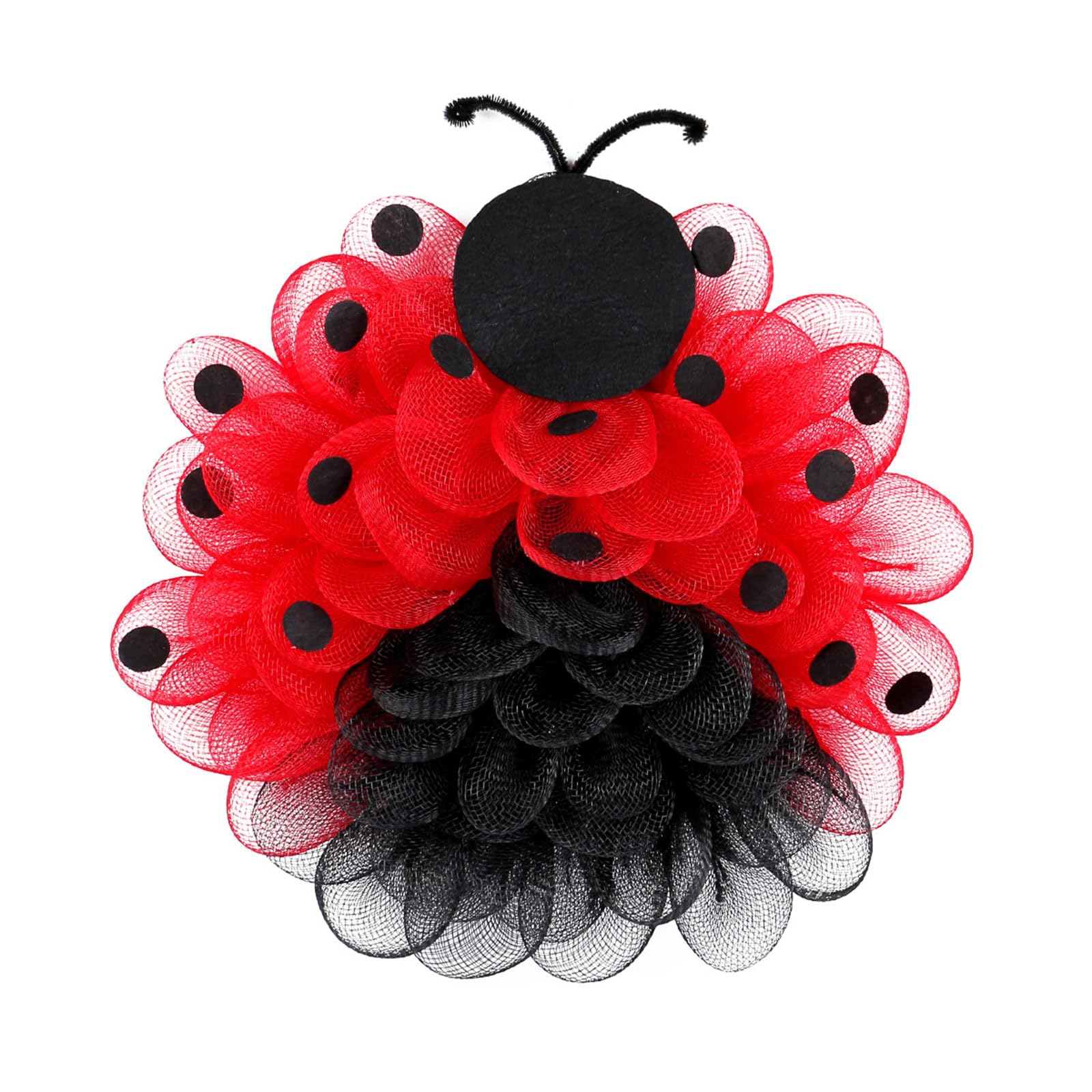 15Inch Ladybugs Welcome Wreath Farmhouses Spring Door Hangers Garlands Wreath Home Wedding Decorations