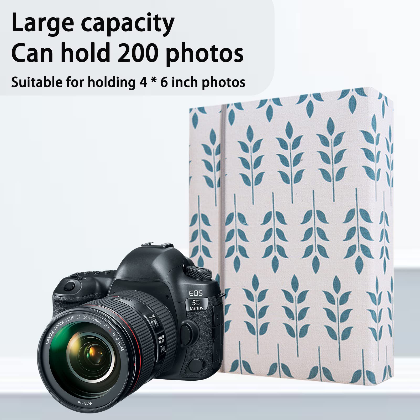 Amazon.co.jp: 写真アルバム 4x6 200枚の写真 リネンカバー 写真フォト