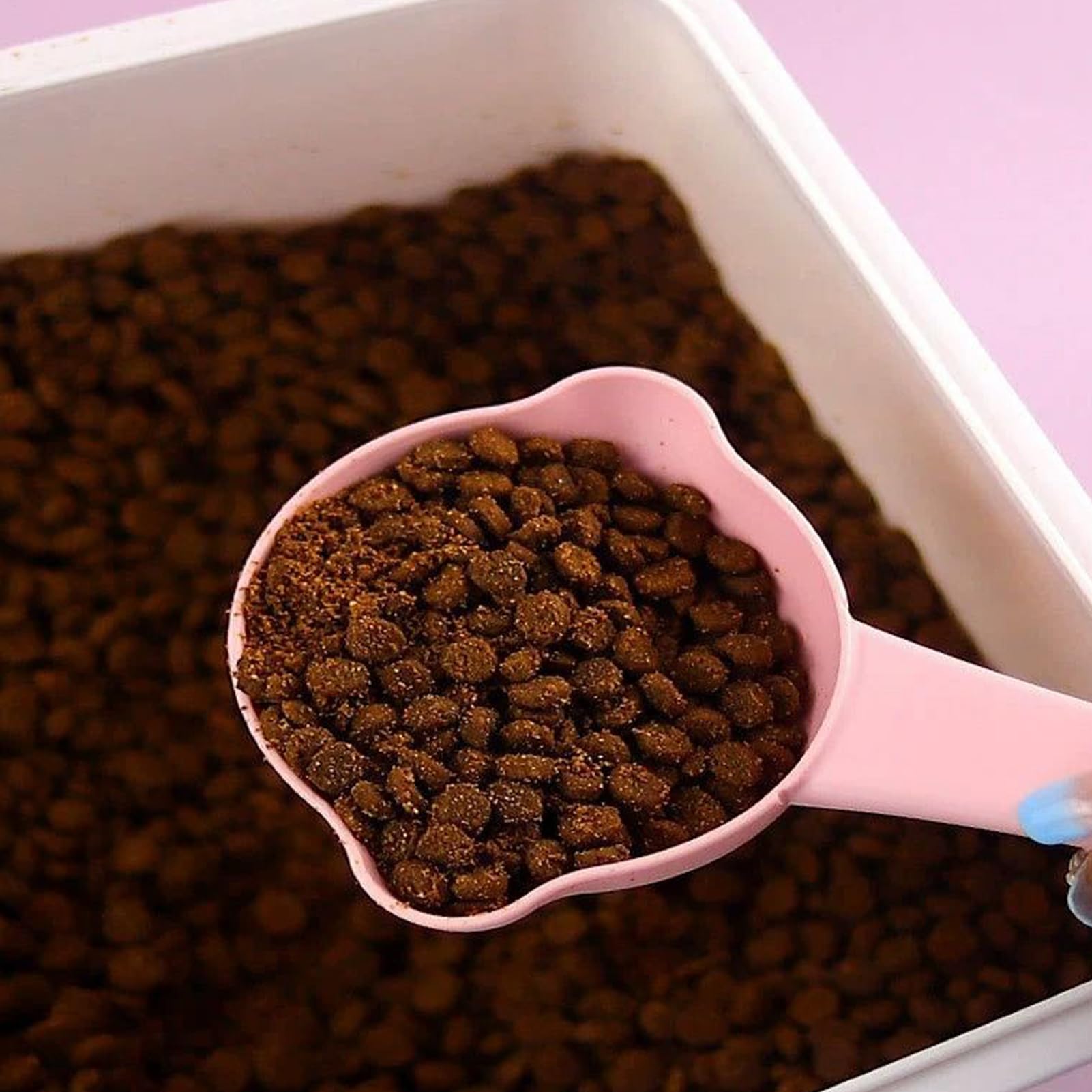 Paletta Per Cibo Per Cani E Gatti - In ABS, Design Profondo E Ergonomico, Per Raccogliere Crocchette Senza Sprechi