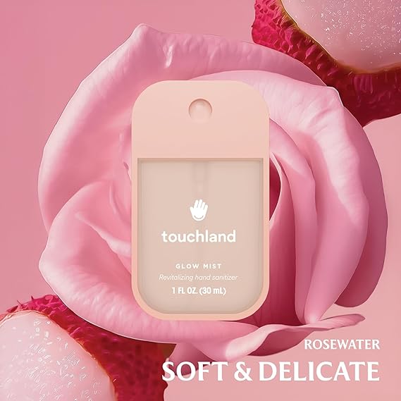 Touchland Glow + Gentle Hand Sanitizer Spray + Case Set