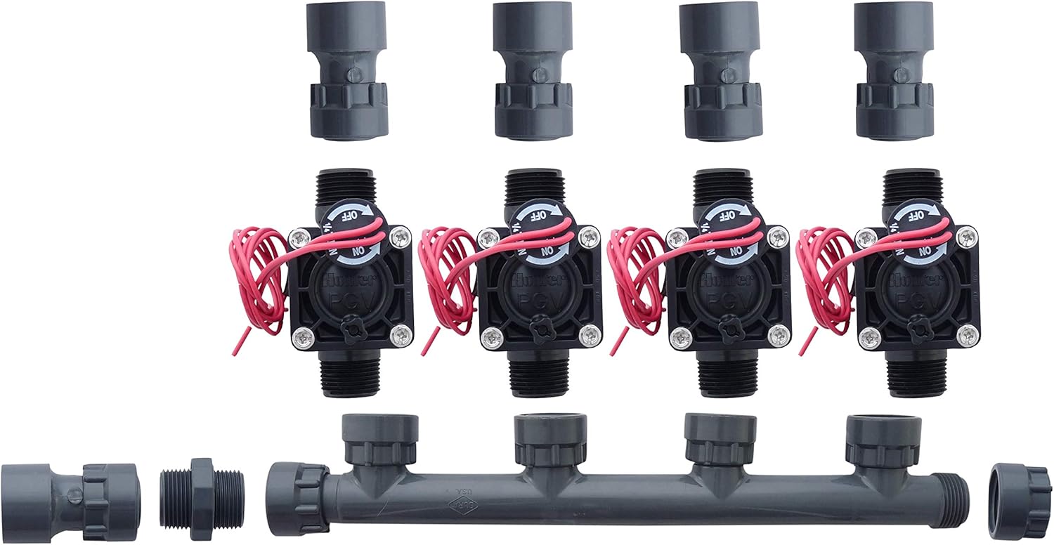 Hunter PGV100-MM Dura Manifold Valve No Flow Control - Slip PGV100G (4 zone)