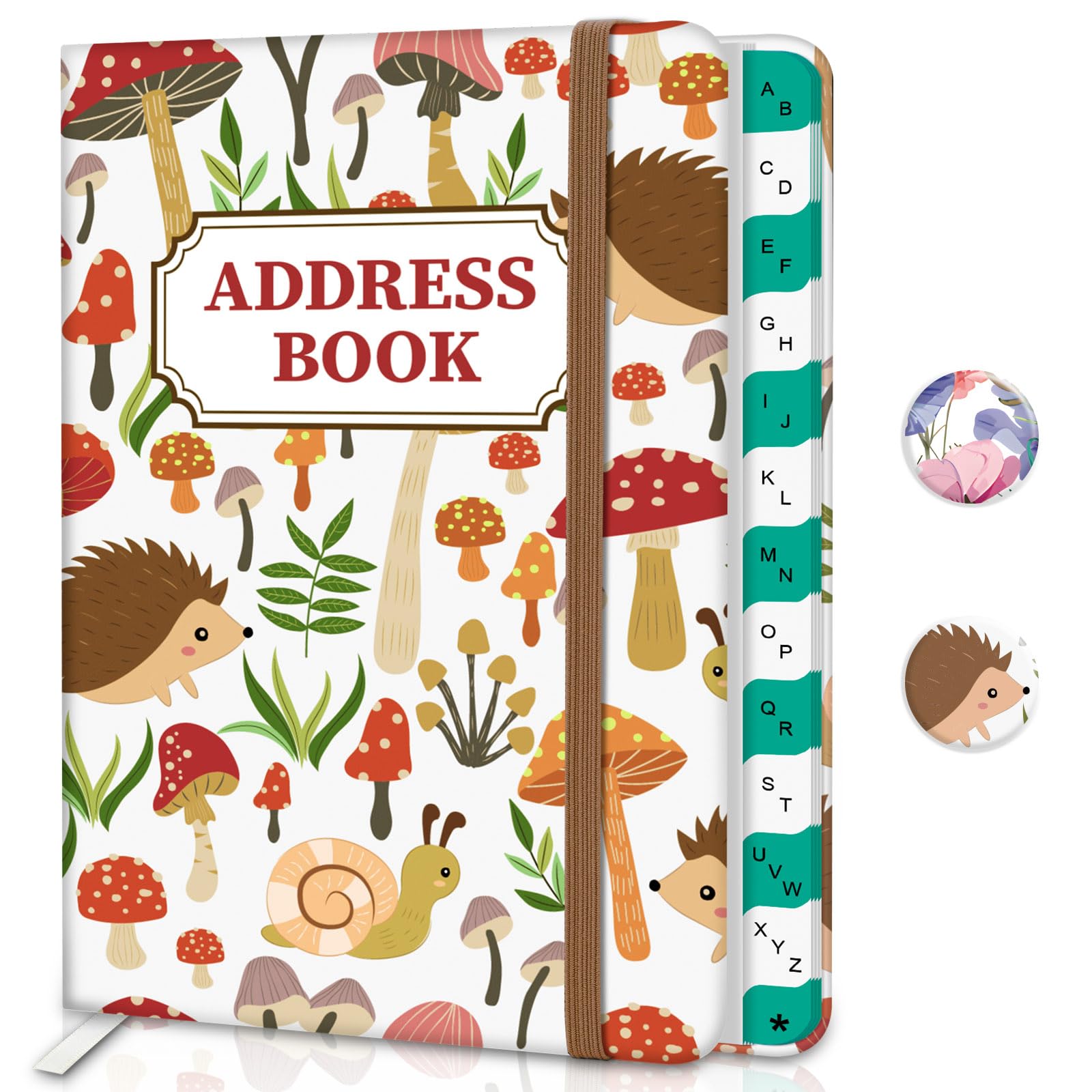 – Address Book with Alphabetic Tabs, Telephone and Address Book for Keep Contacts Organaized, Small and Large Print Hardback, Suitable for Home & Office