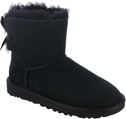 UGG Women's Mini Bailey Bow II Winter Boot Black